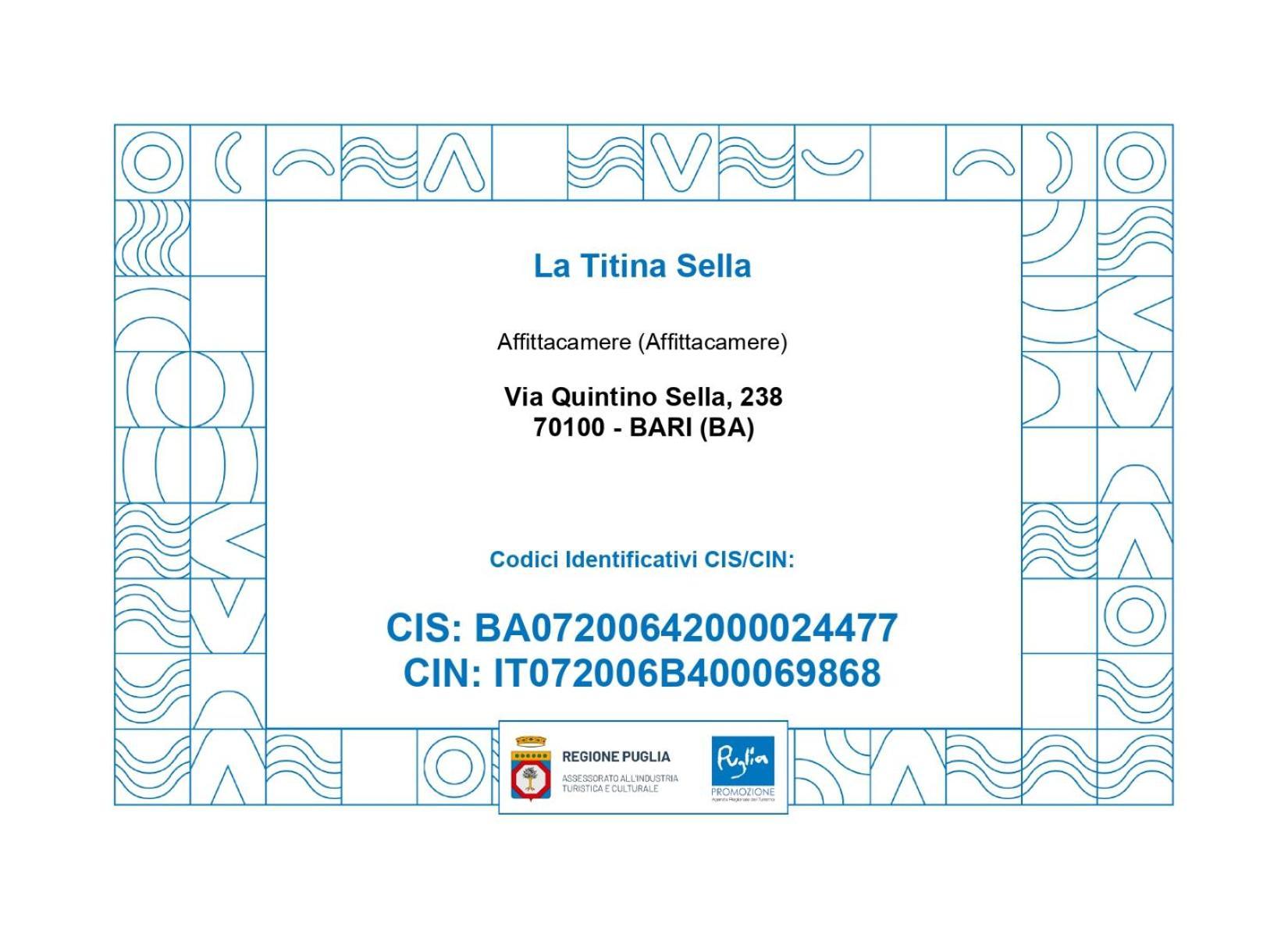 La Titina Sella Hotell Bari Exteriör bild
